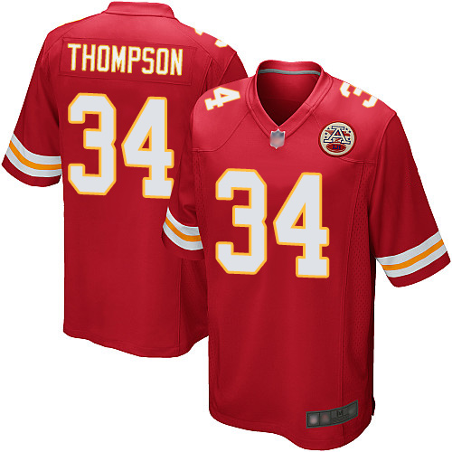 Men Kansas City Chiefs #34 Thompson Darwin Game Red Team Color Football Nike NFL Jersey->kansas city chiefs->NFL Jersey
